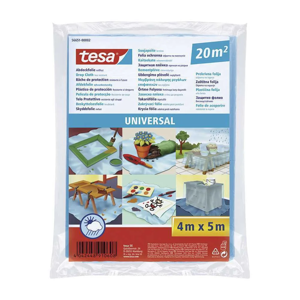Pl&aacute;stico de Prote&ccedil;&atilde;o Tesa. 20m&sup2;. Universal Tesa
