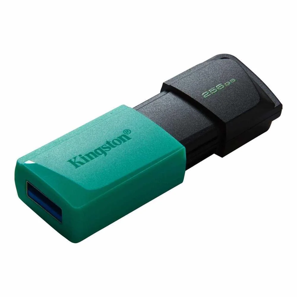 Pen Drive Datatraveler Exodia M Usb 3.2 256gb Preto/Azulturquesa - Kingston