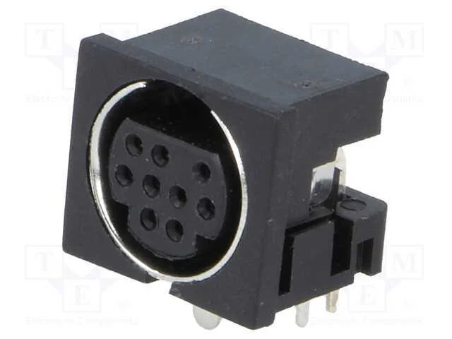 Tomada, Din Mini, F&ecirc;mea, Pin: 9, Tht, Angulares 90