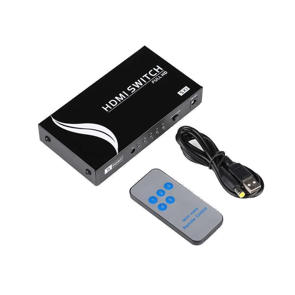 HDMI Switch - 5 entrada HDMI - 1 salidas HDMI - H.