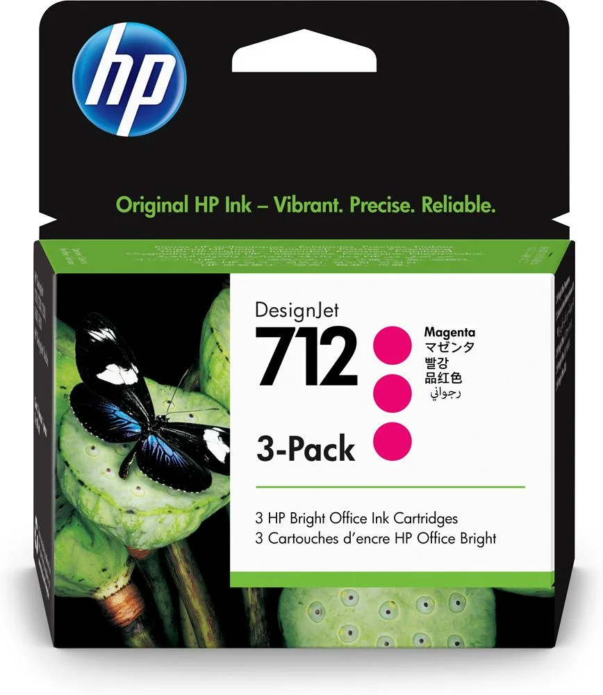 Hp Ink Cartridge 3ed78a No. 712 3xmagenta
