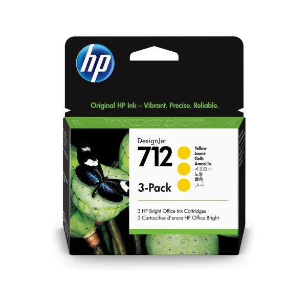 Hp Ink Cartridge 3ed79a No. 712 3xyellow
