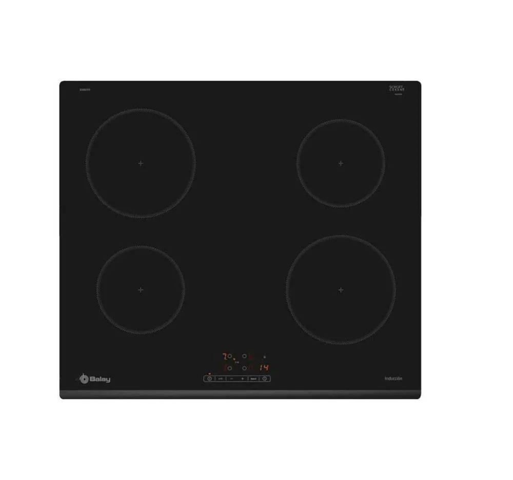 Built-In Induction Hob 4 Zones 4600w 3eb861fr (Black) - Balay