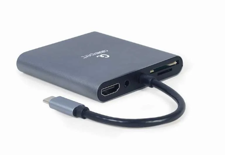 Gembird A-Cm-Combo6-01 Notebook Dock/Port Replicator Usb 3.2 Gen 1 (3.1 Gen 1) Type-C Grey