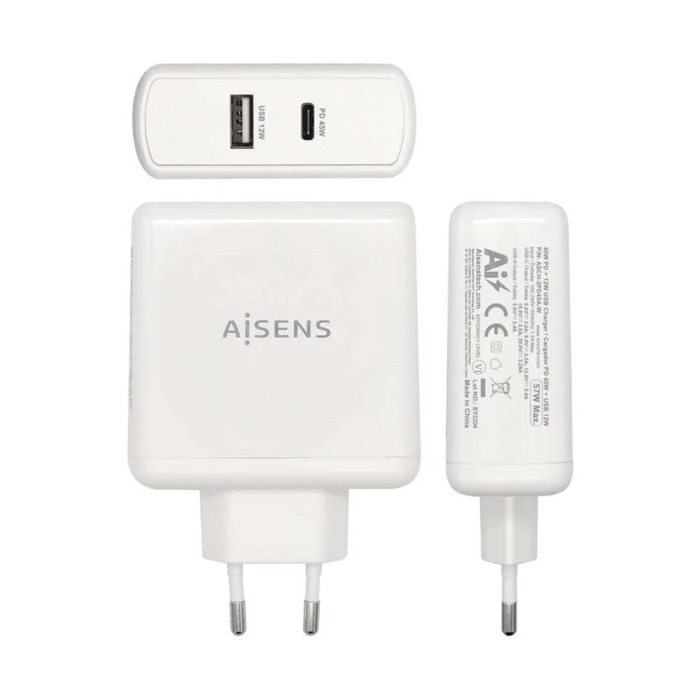 AISENS ASCH-2PD45A-W CARREGADOR DE DISPOSITIVOS M.