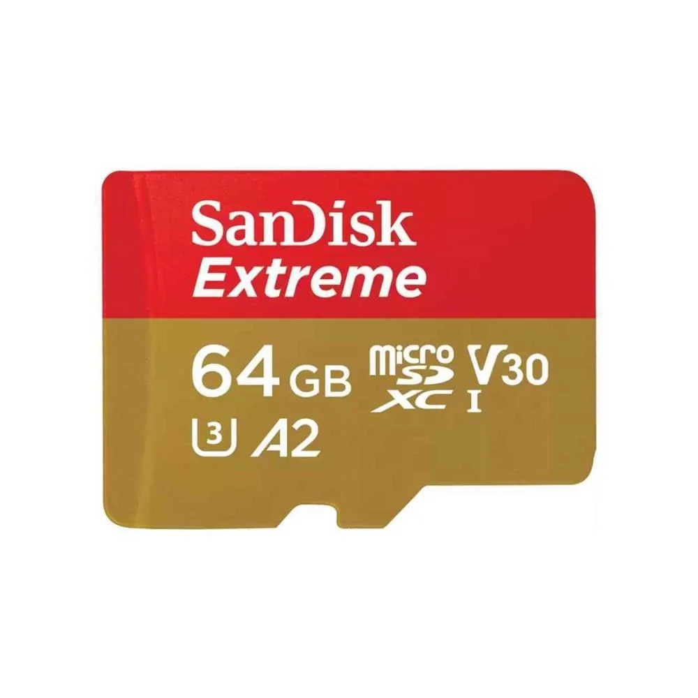 Cart&atilde;o de Mem&oacute;ria Microsd Sandisk Extreme Microsdhc/Microsdxc Uhs-I 170mb/S 64gb + Adaptador Sd
