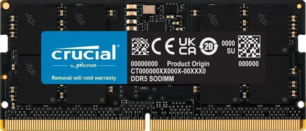 Mem&oacute;ria RAM So-Dimm 16gb Ddr5-4800mhz Cl40 - Crucial