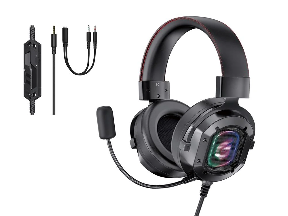 Auscultadores Headset Gaming 7.1 Athan03b Preto - Conceptronic