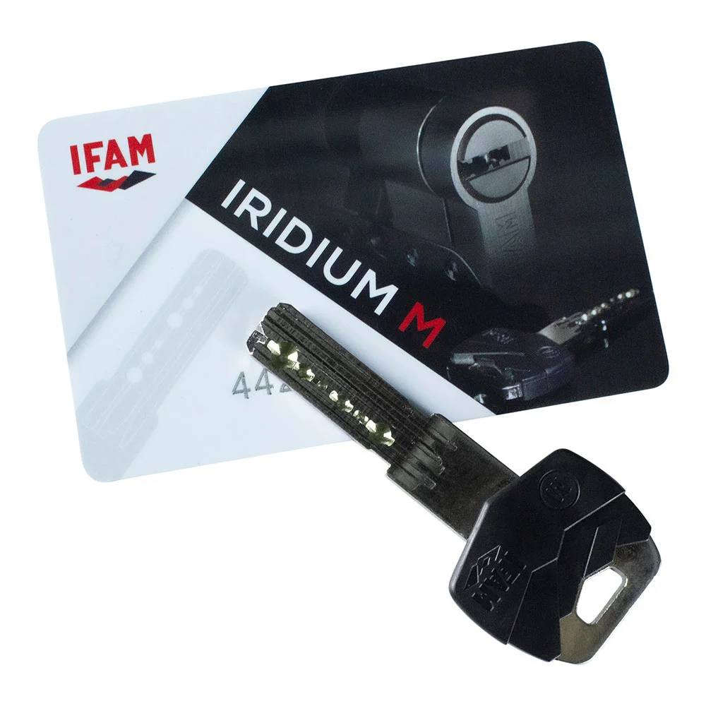 Cilindro Iridium M Irm3040n. N&iacute;quel 70mm (30+40mm) Cam Longo 15mm. com 5 Chaves de Seguran&ccedil;a. Ifam