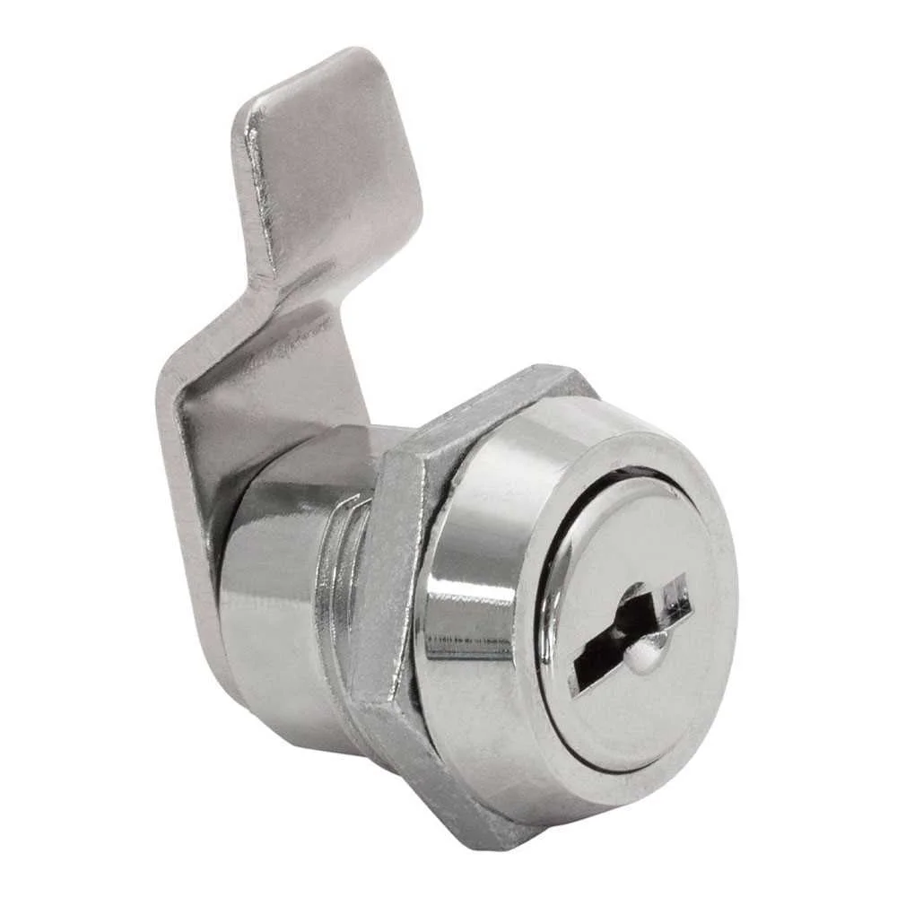 Fechadura 111 C. N&iacute;quel. L&iacute;ngua Curvada de 30mm. com 2 Chaves. Ifam