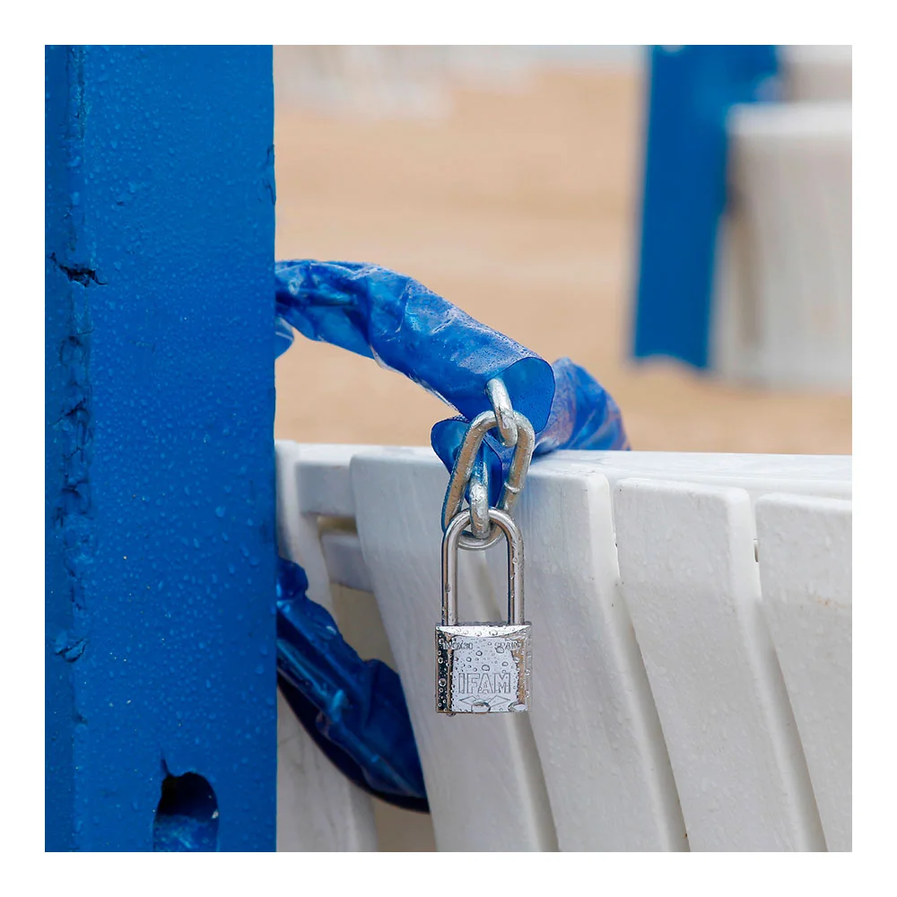 Cadeado Inoxidavel 50al 50mm com 2 Chaves. Arco Longo. Ifam