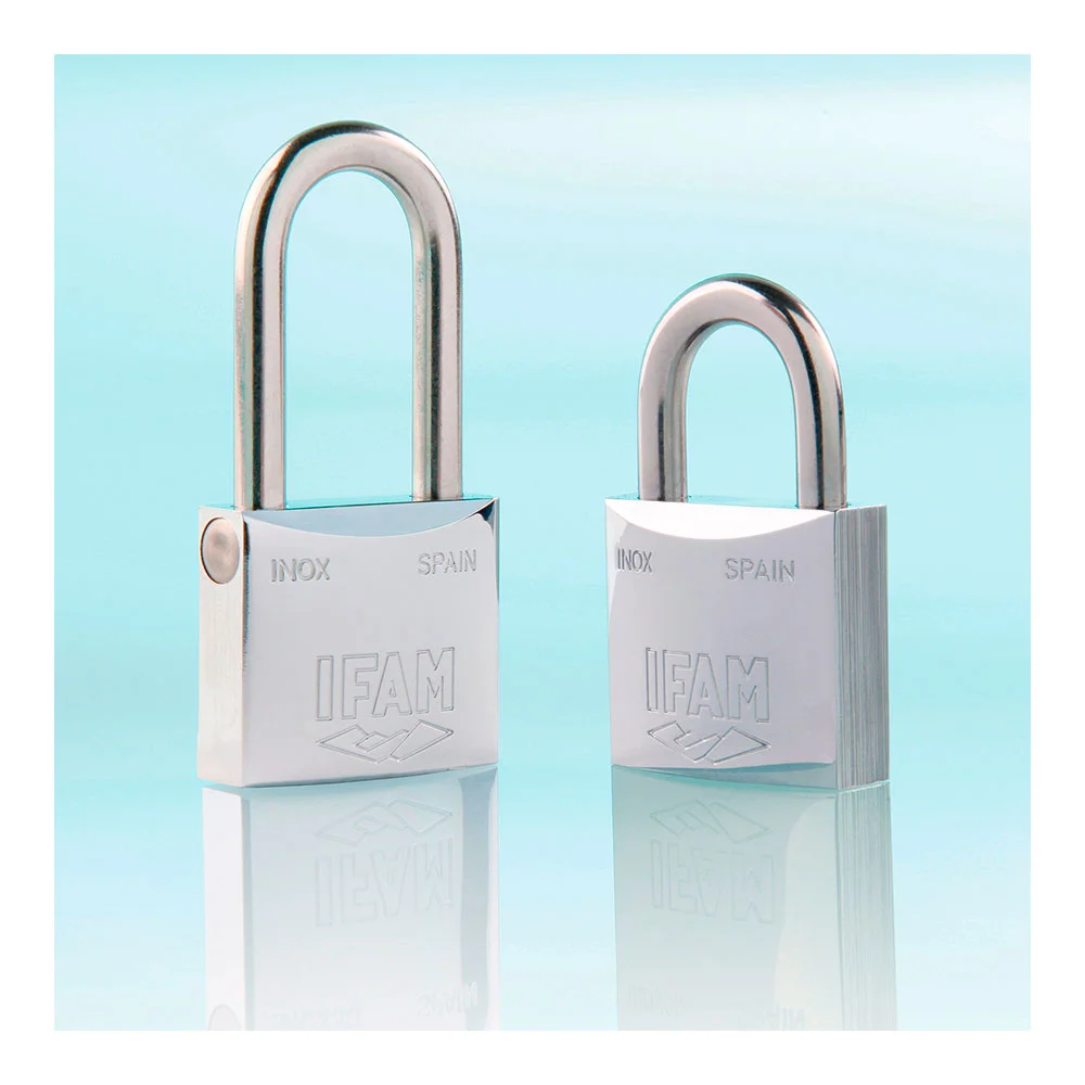 Cadeado Inoxidavel 50al 50mm com 2 Chaves. Arco Longo. Ifam