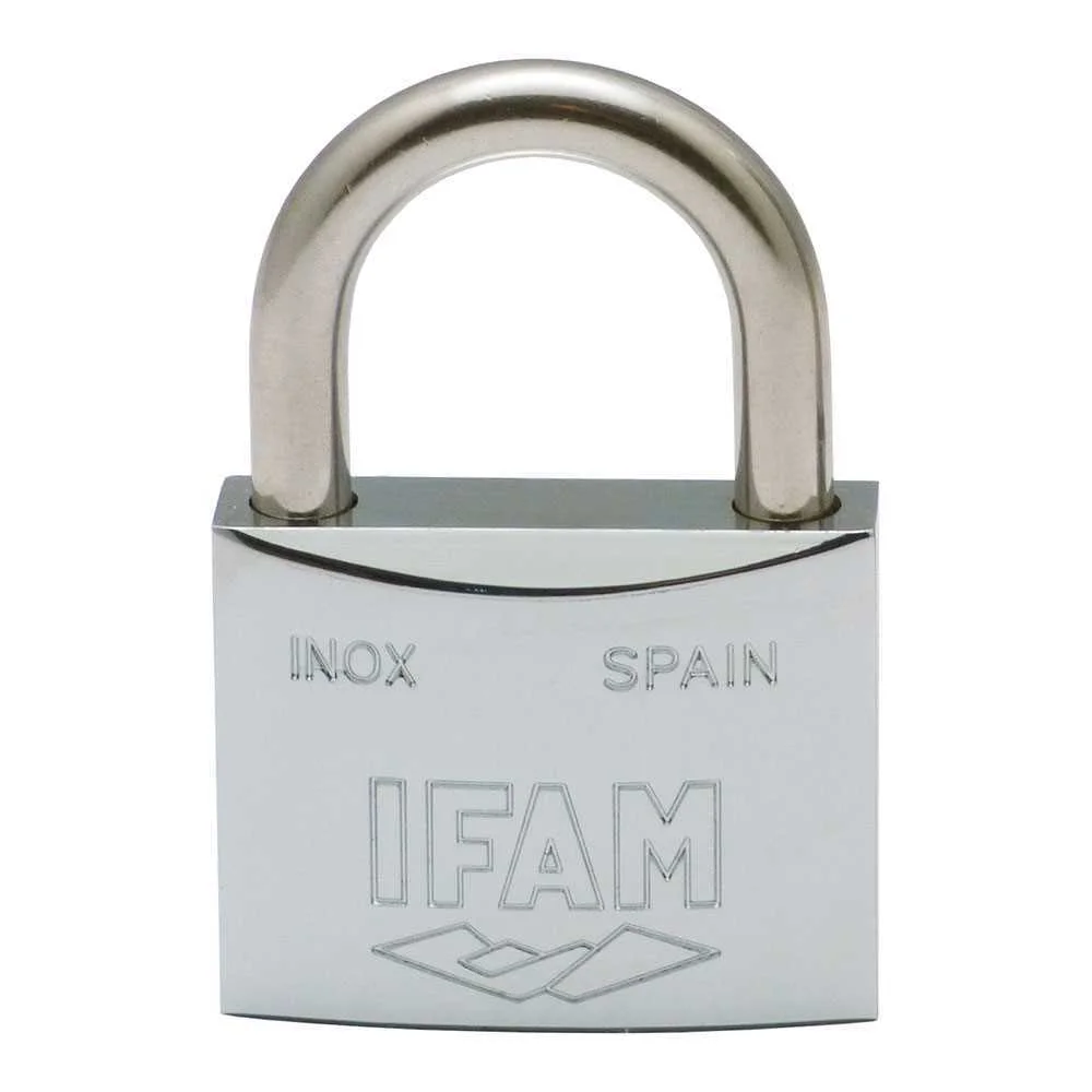 Cadeado com Chave Ifam Inox 60 A&ccedil;o Inoxid&aacute;vel Normal (6 Cm) 