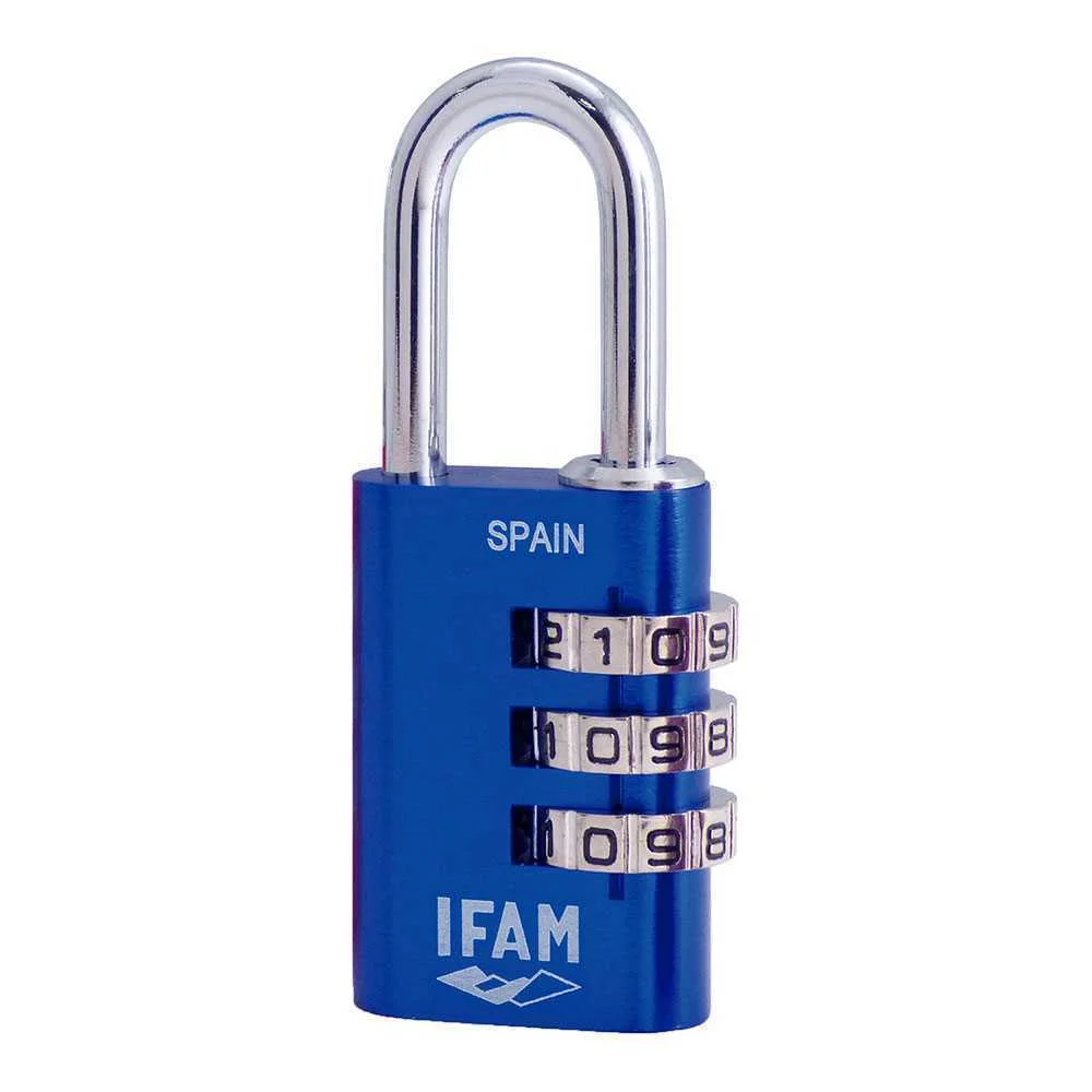 Cadeado Col Combi30 Azul 30mm. A&ccedil;o &Oslash;5mm. com Combina&ccedil;&atilde;o Ifam
