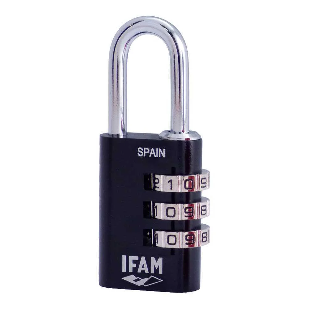 Cadeado Col Combi30 Preto 30mm. A&ccedil;o &Oslash;5mm. com Combina&ccedil;&atilde;o Ifam