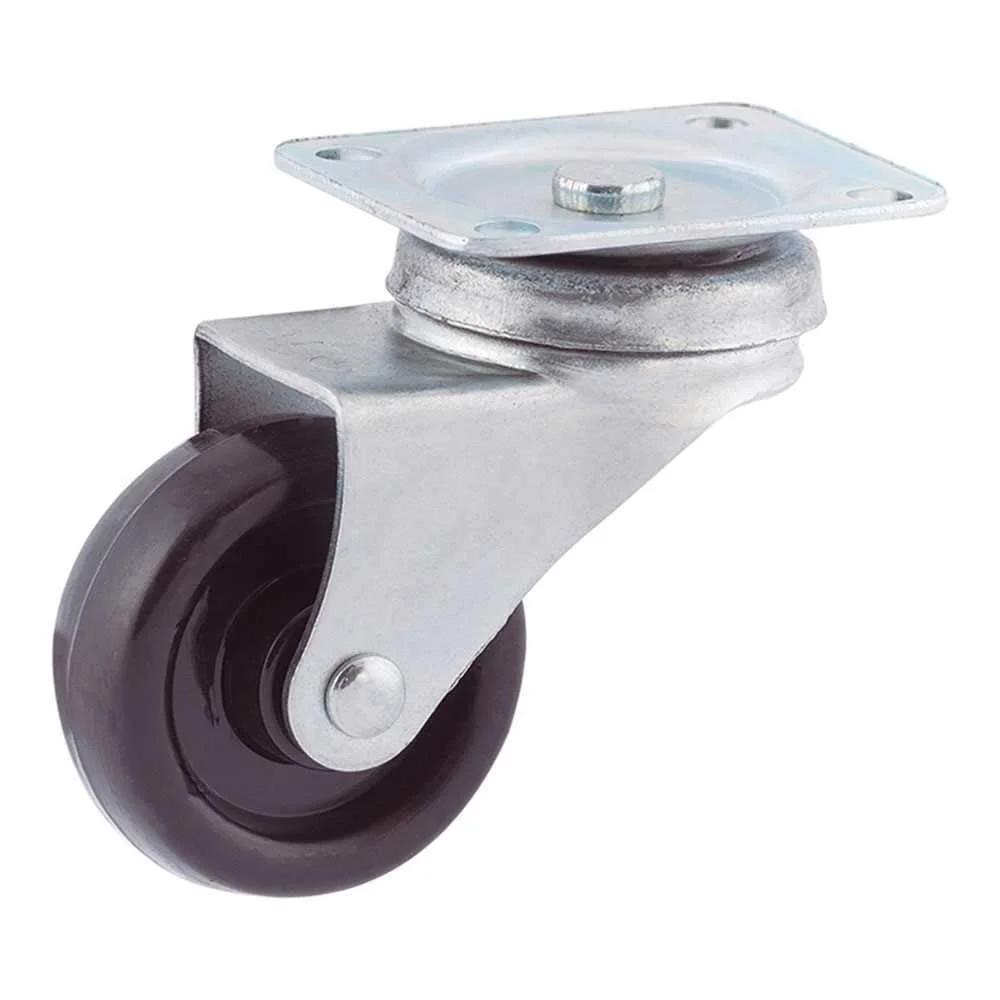 Roda Platina &Oslash;30mm (Roda) Polipropileno Preto Cr23994 Afo