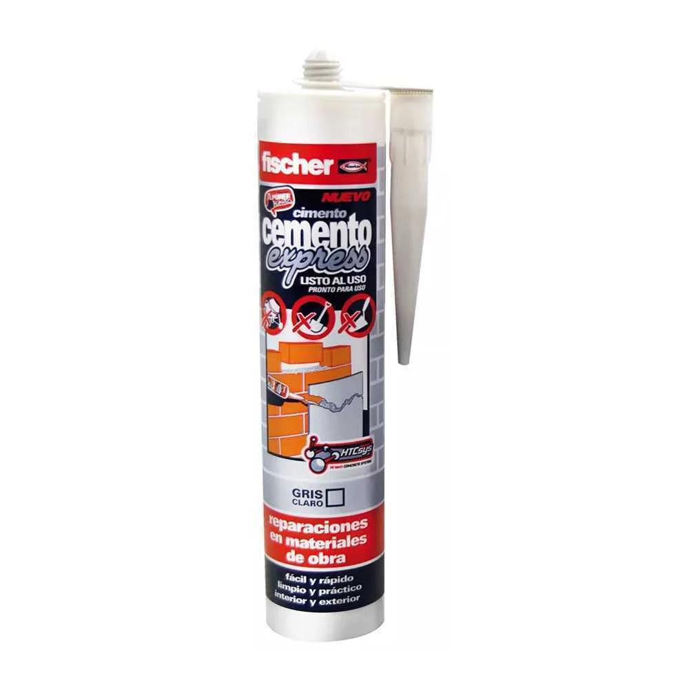 Cimento Express Cinzento Claro 310ml 512352 Fischer