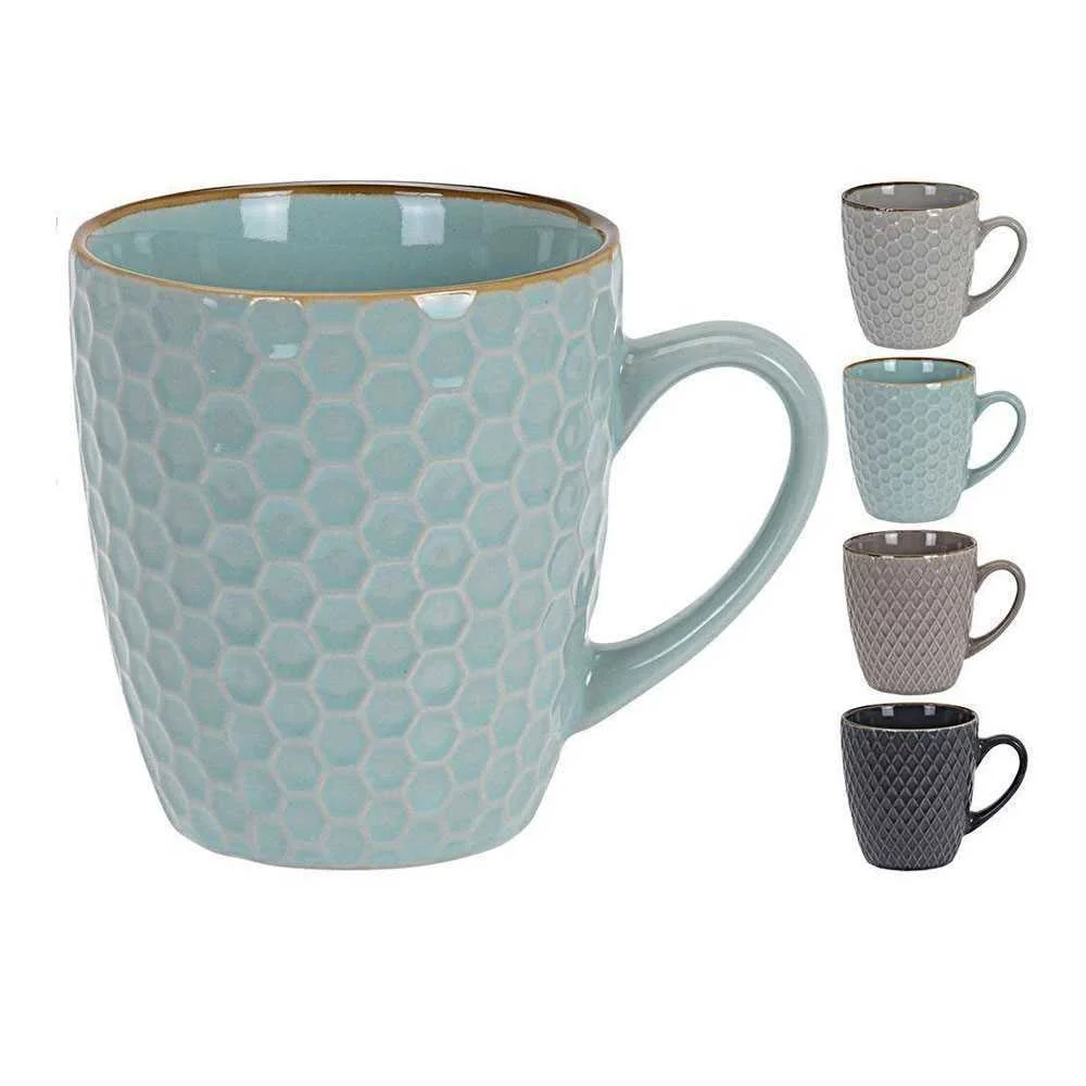 Kit 4 chavenas de caf&eacute; 300 ml. chavenas de porcelana dimens&otilde;es: &oslash;9 x 11 cm . cores sortidas
