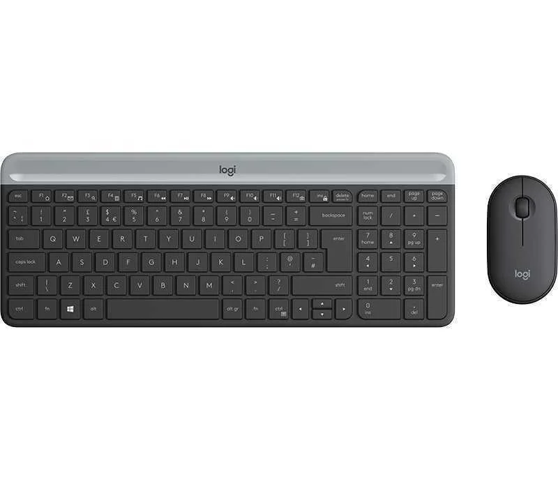 Logitech Slim Wireless Keyboard And Rato Combo M.