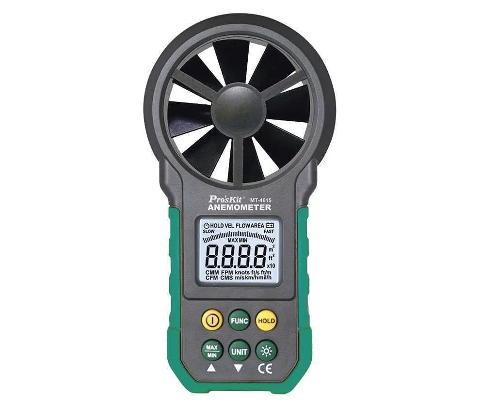 Anem&oacute;metro Digital Para Medir Velocidad Y Volumen.