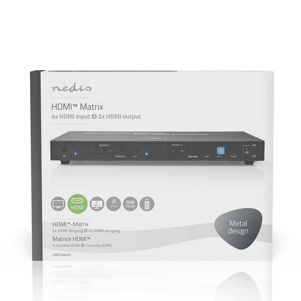 Switch Matrix Hdmi  4x 2 Porto(S) Porto(S)  4