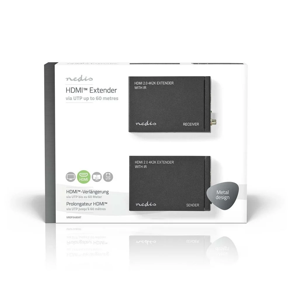 Extensor Hdmi | Sobre Cat6 | At&eacute; 60,0m | 4k@60hz