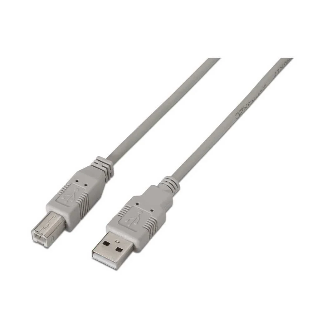 Cable Usb(A) 2.0 a Usb(B) 2.0 Aisens 1.8m Beige