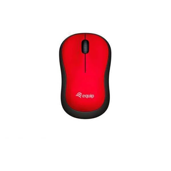 Equip Optische Maus Kabellos Usb Comfort         R+L Rot