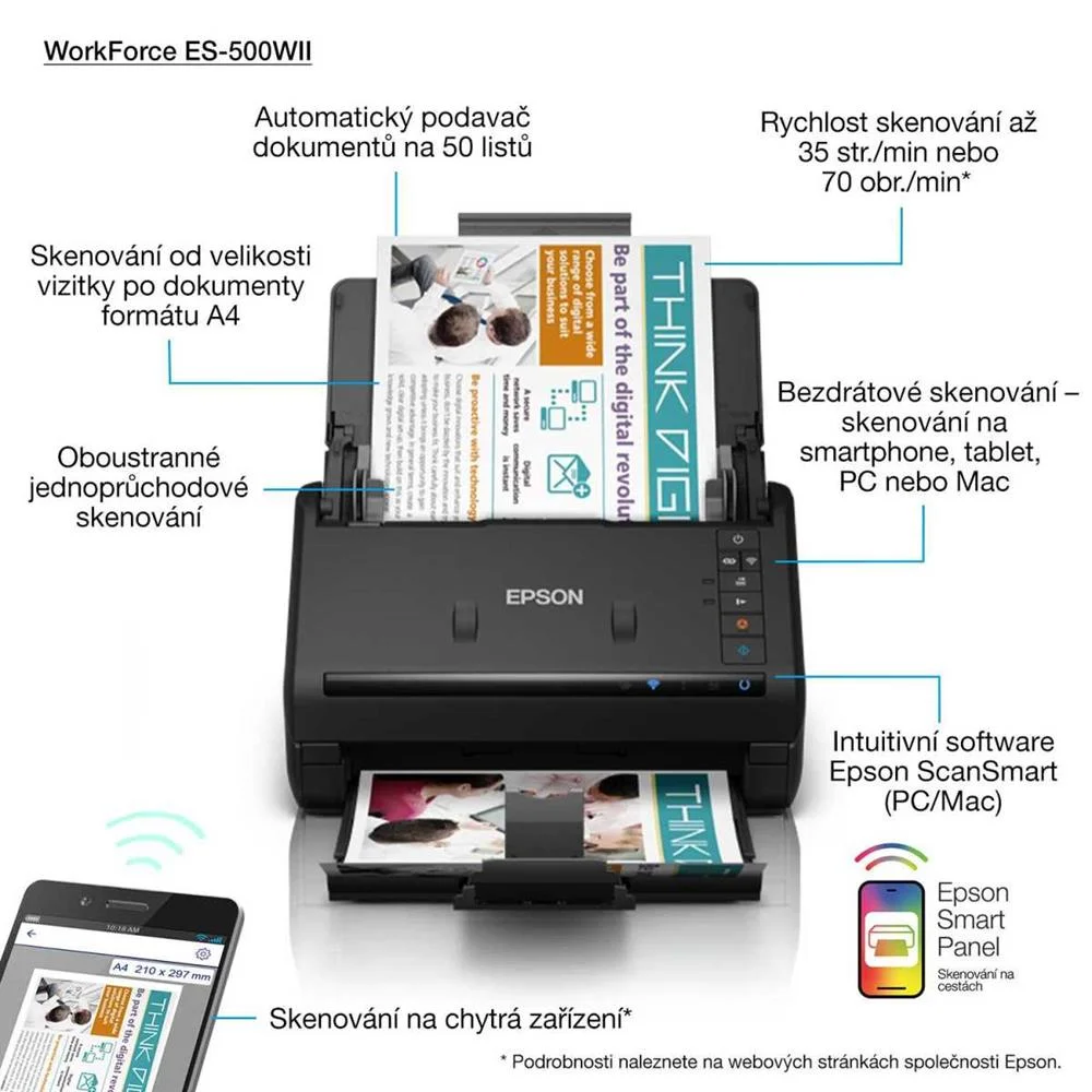 Epson Scanner Workforce Es-500wii #Promo#