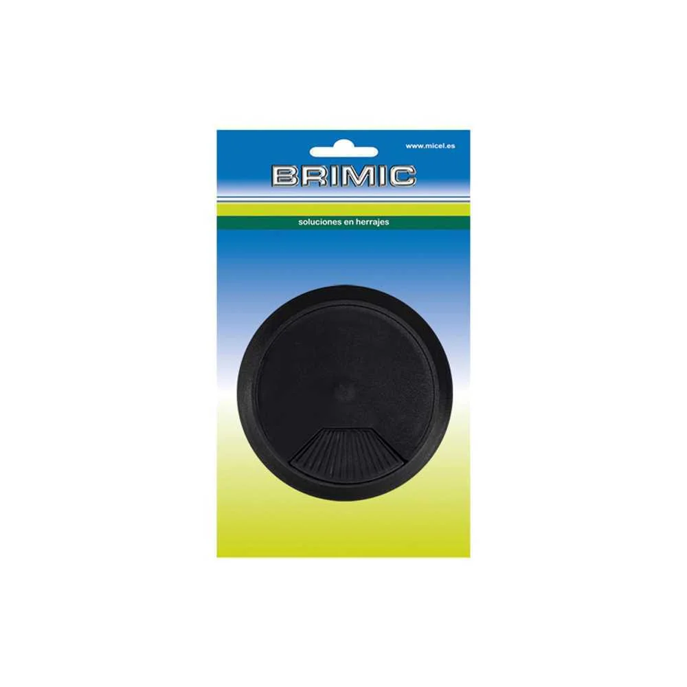 Blister Tampa Passa-Cabos Tpc01 &Oslash;60x22mm Preto 90324 Micel