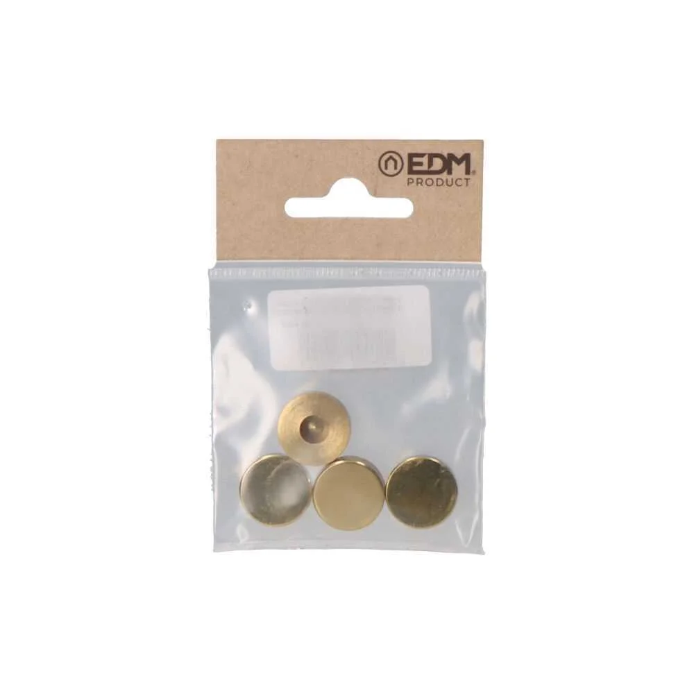 Pack 4 Unid. Embelhecedor Lat&atilde;o Roscado Uso 18 Polido Edm