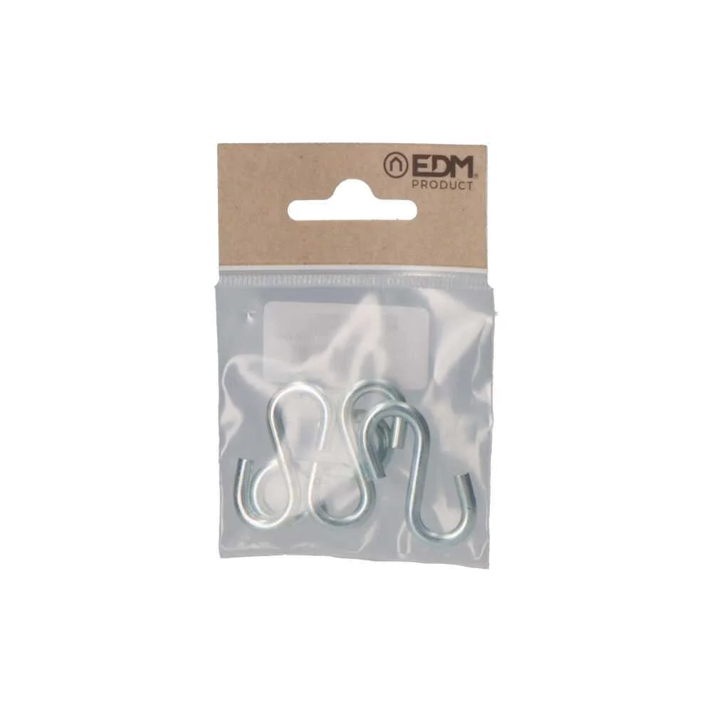 Pack 4 Unid. Gancho em Forma de S 40 Zinco Edm