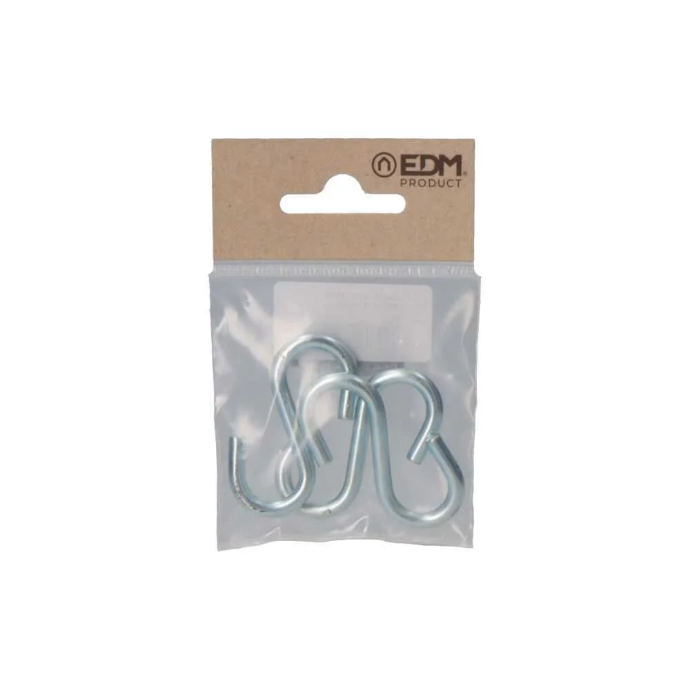 Pack 3 Unid. Gancho em Forma de S 50 Zinco Edm