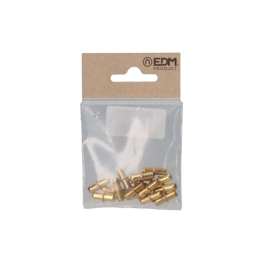 Pack 16 Unid. Suporte para Estantes de Ferro Redondo N&ordm;5 Lat&atilde;o Edm