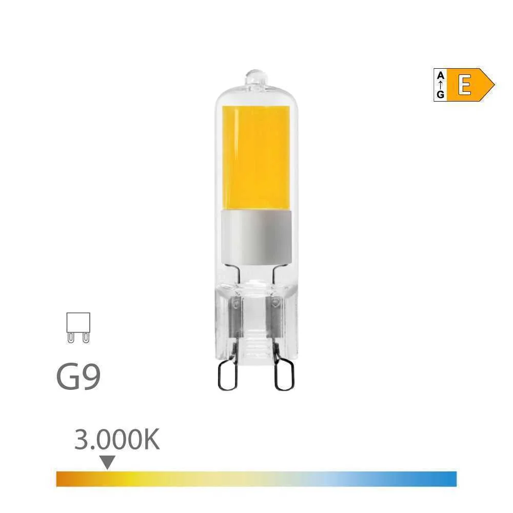 L&acirc;mpada G9 LED 5w 550lm 3000k Luz Quente Vidro Edm