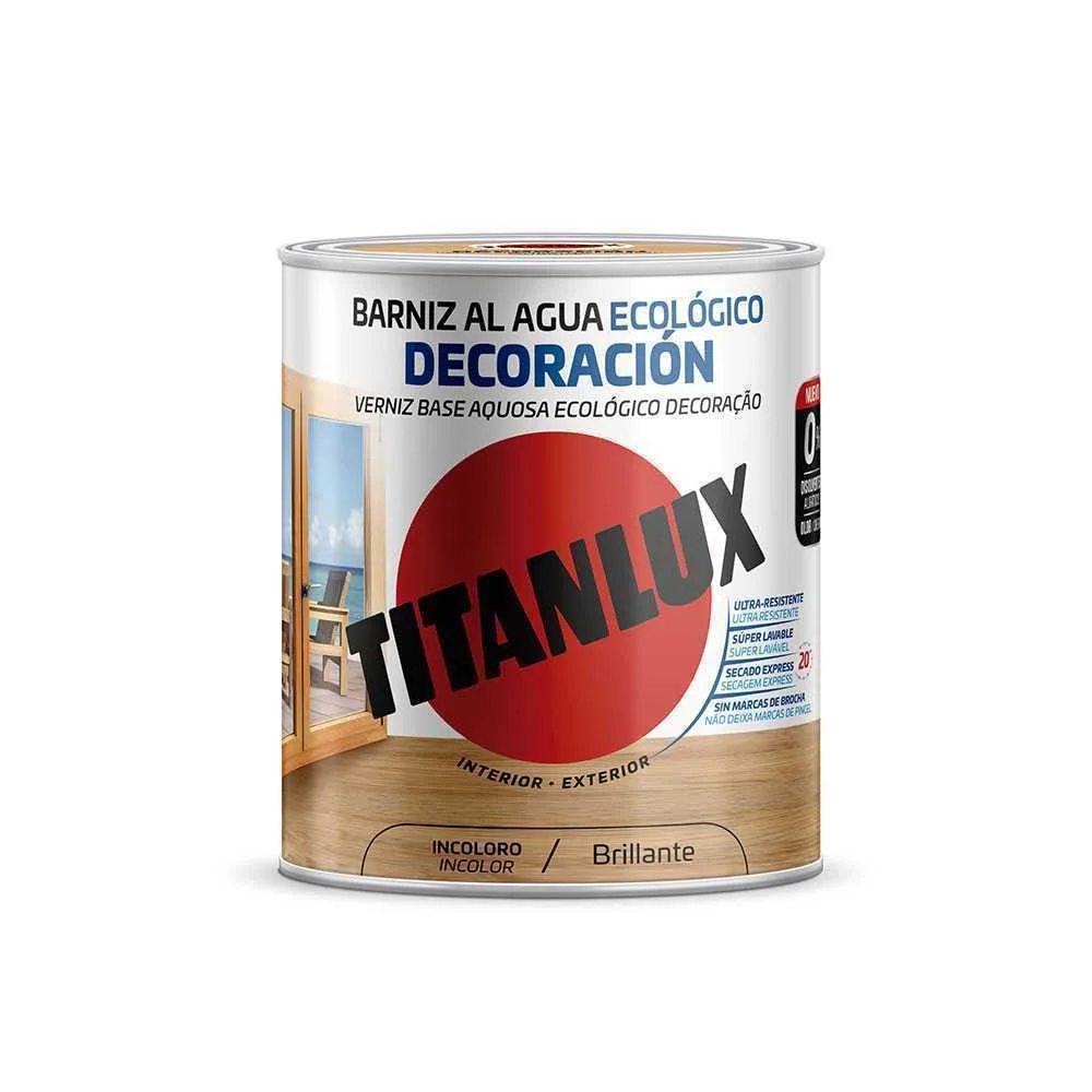 Verniz Base Aquosa Ecol&oacute;gico Decora&ccedil;&atilde;o Brilhante .