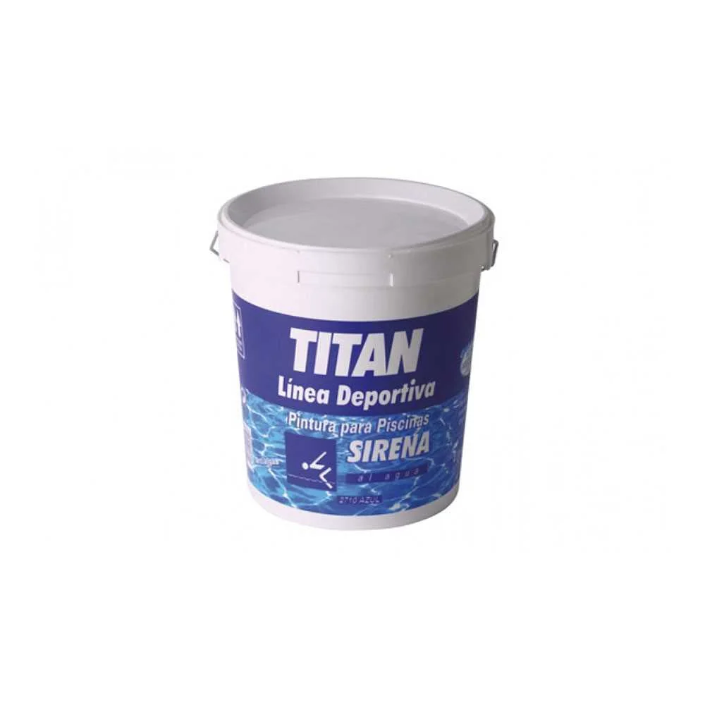 Tinta para Piscinas Sereia Base Aquosa Cor Azul Mate 4 L Titan 182371004