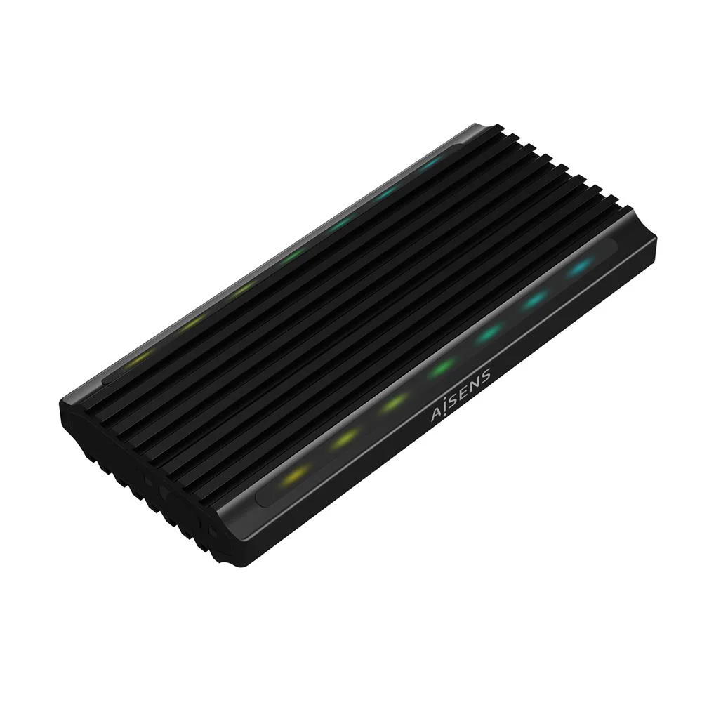 AISENS ASM2-RGB012B CAIXA PARA DISCOS R&Iacute;GIDOS COM.