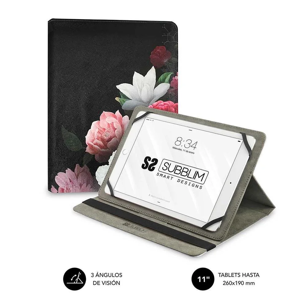 Subblim Funda Tablet Universal Trendy Case Rosas .