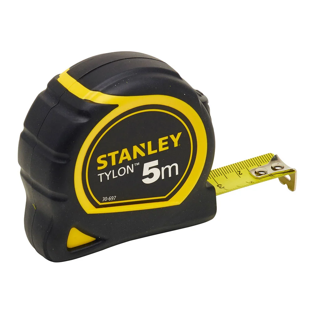 STANLEY 0-30-697 FITA M&Eacute;TRICA 5 M PRETO, AMARELO