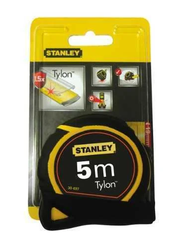 STANLEY 0-30-697 FITA M&Eacute;TRICA 5 M PRETO, AMARELO