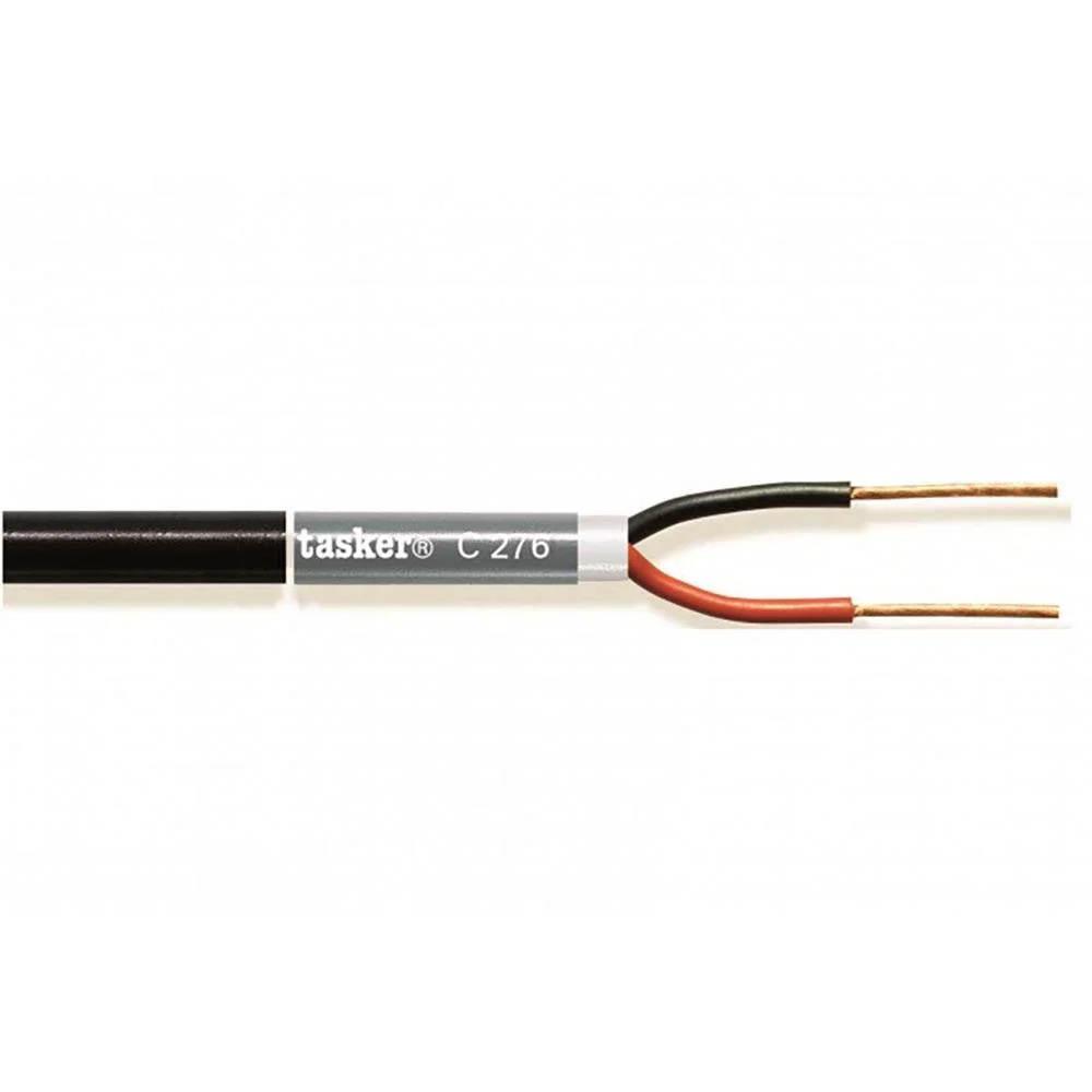 Cable de Altavoz En Bobina 2x 2.50 Mm&sup2; 100 M Negro