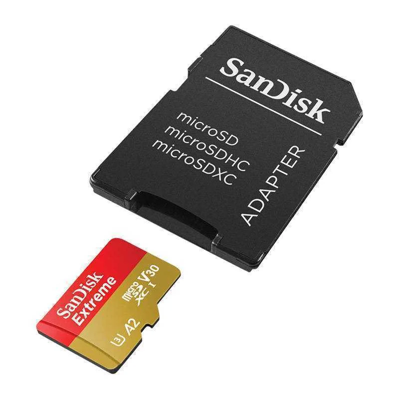 Sd Microsd Card 128gb Sandisk Extreme Inkl. Adapter