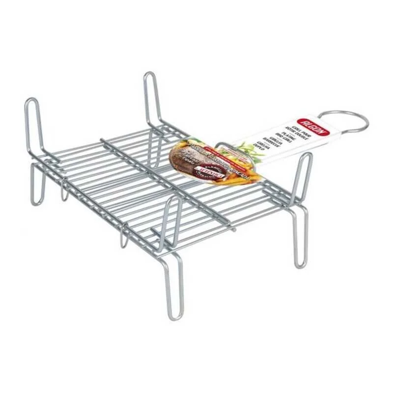 Grelhador Bbq Algon Duplo A&ccedil;o 30 x 30 cm