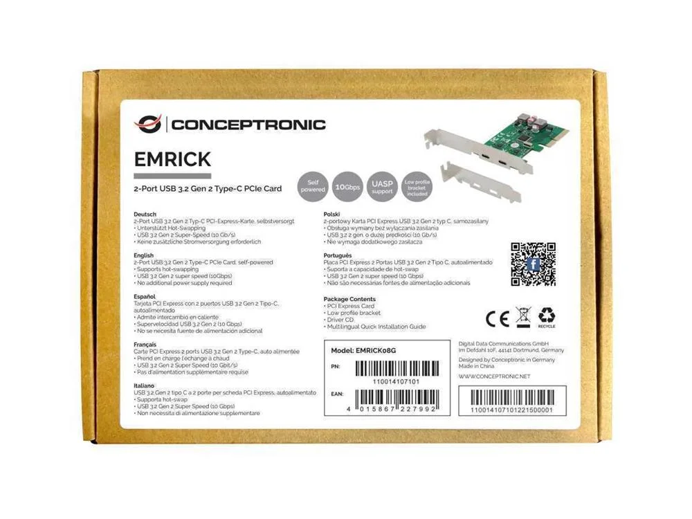 Placa Pci Conceptronic Emrick08g 