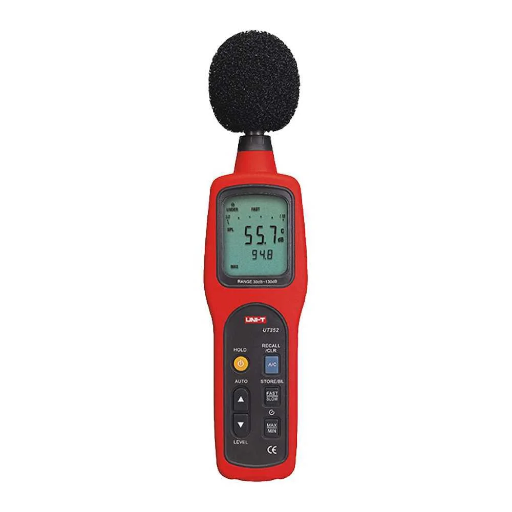 Medidor de Nivel de Sonido - Capta Ruido Hasta 130 Db Con R&aacute;pida Respuesta - Display Lcd Retroilumin