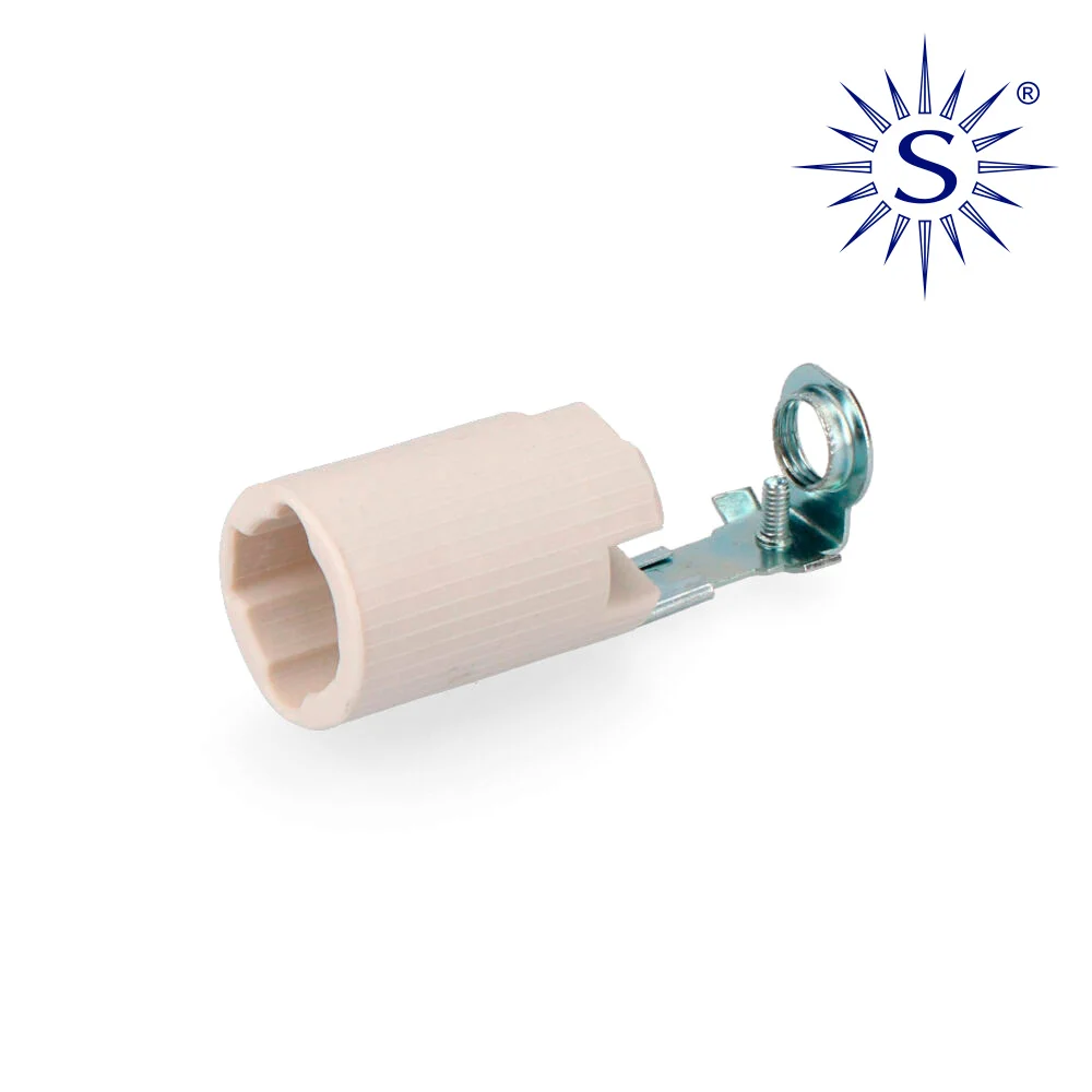 Casquilho Vela Curta Porcelana E-14 Solera