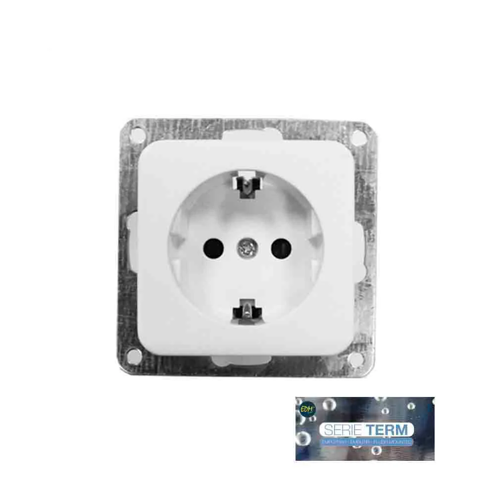 Tomada Shucko T/Tl 16a Encastrar Serie Term Edm.