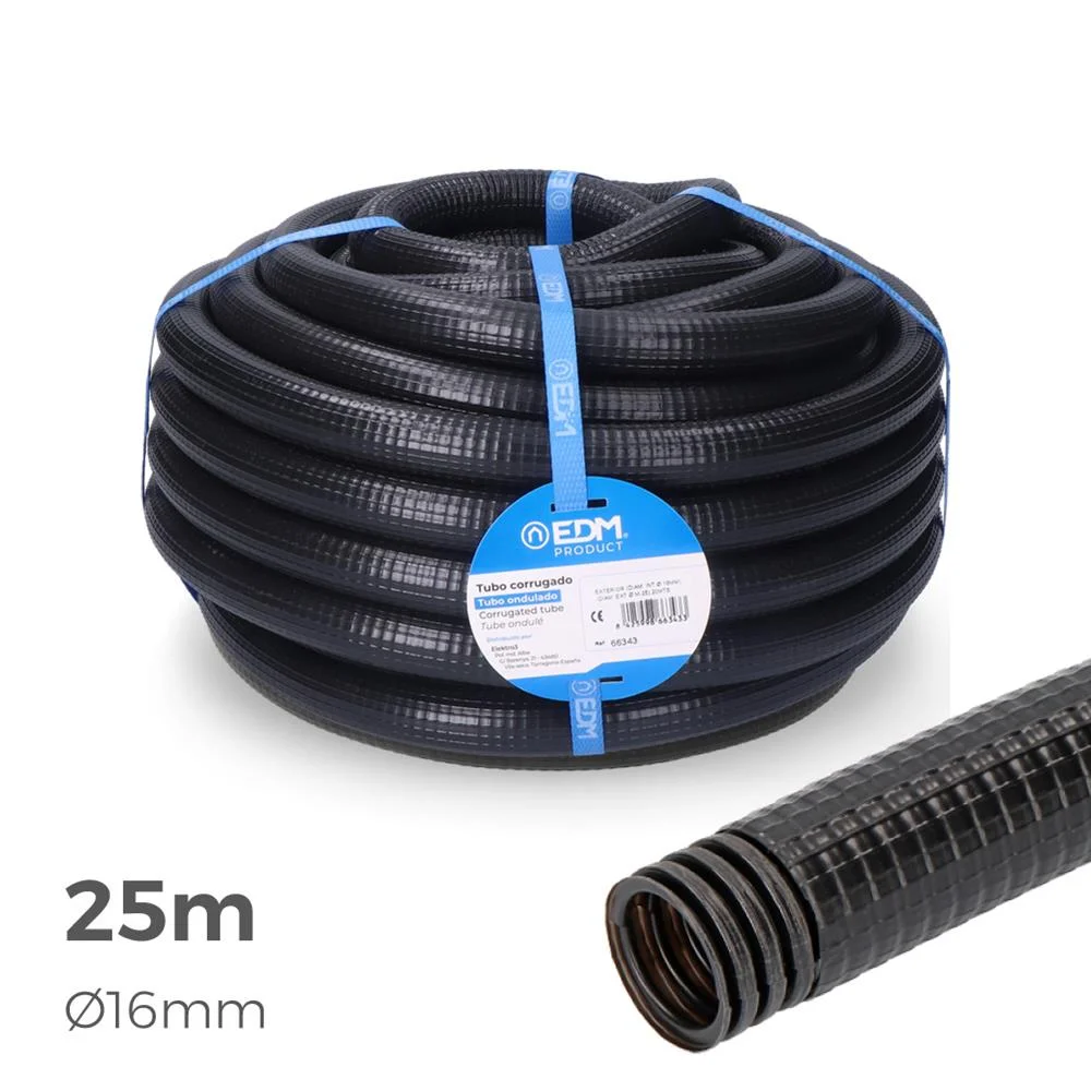 Tubo Ferroplast para Exterior Medida 16mm Ce M-25 25m Edm
