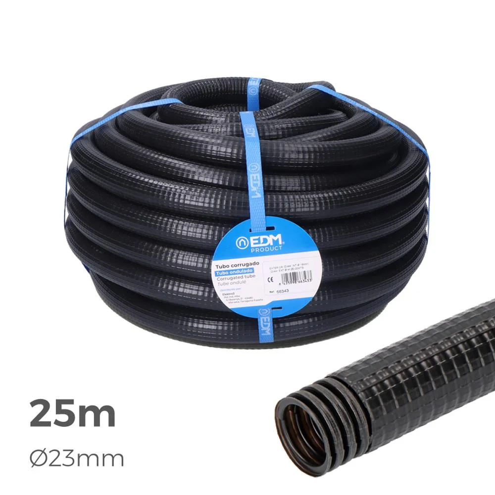Tubo Ferroplast para Exterior Medida 23mm Ce M-32 25m Edm